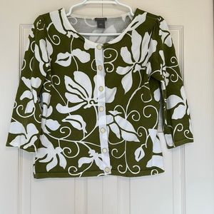 Cropped 3/4 Sleeve Cardigan